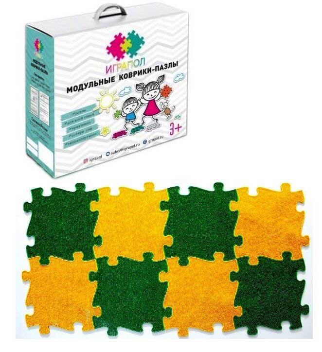 Модульные коврики-пазлы Играпол "Набор №16" (трава желтая+зеленая, 8 модулей)
Модульные коврики-пазлы Играпол "Набор №16" (трава желтая+зеленая, 8 модулей)