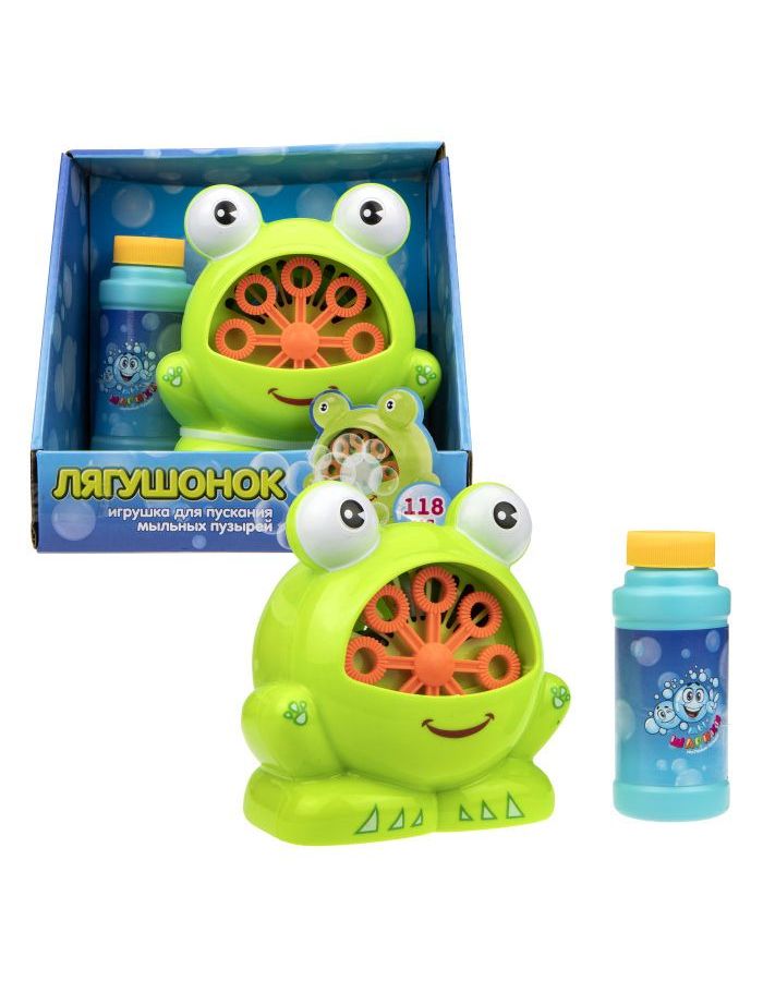 Игрушка для пускания мыльных пузырей 1TOY "Мы-шарики!" "Лягушка" (118 мл.)
Игрушка для пускания мыльных пузырей 1TOY "Мы-шарики!" "Лягушка" (118 мл.)