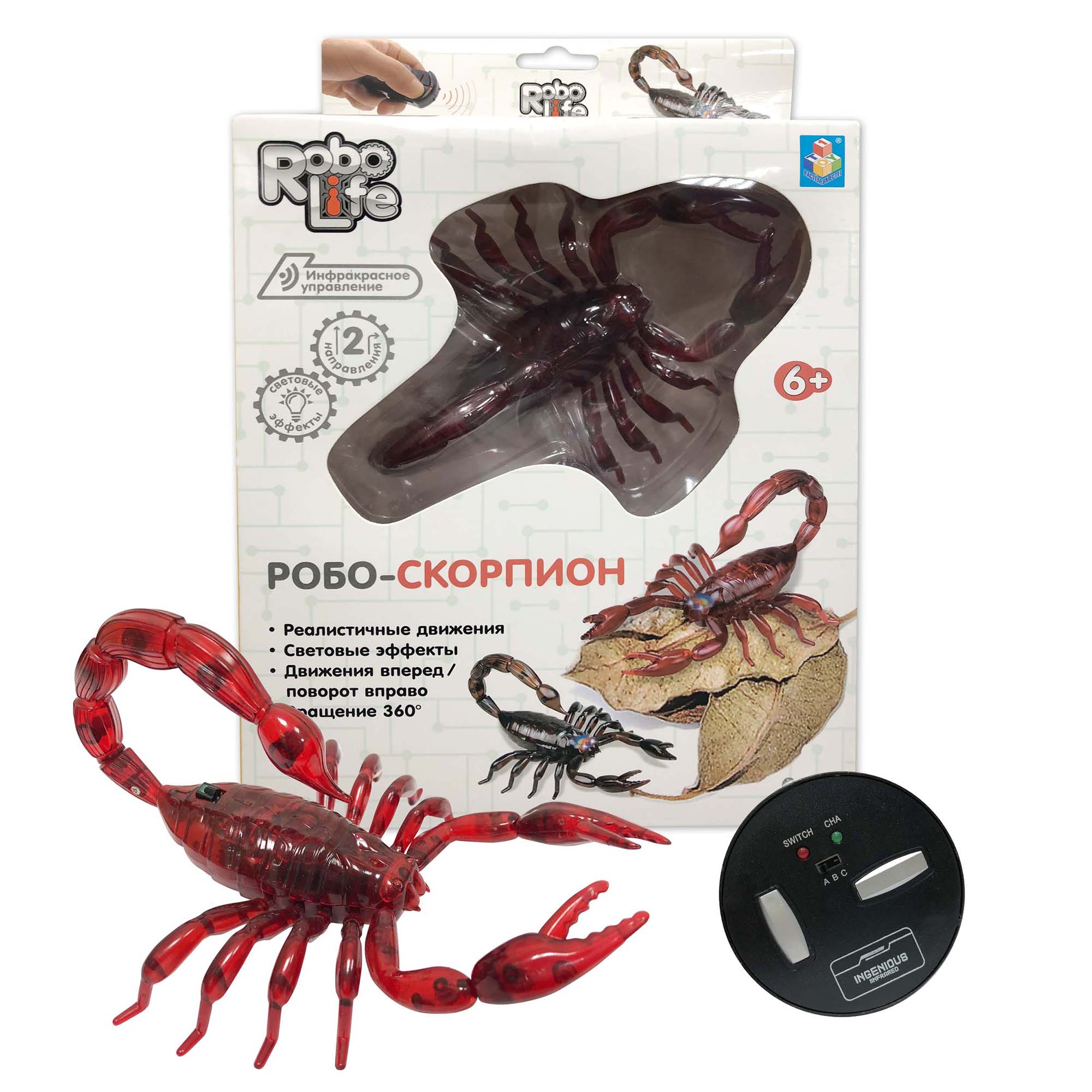 Игрушка интерактивная 1TOY Robo Life Робо-скорпион на ИК управлении (красный)
Игрушка интерактивная 1TOY Robo Life Робо-скорпион на ИК управлении (красный)