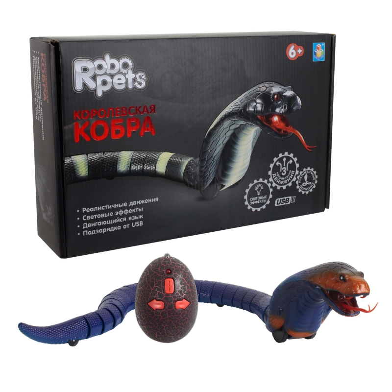 Королевская кобра 1TOY синяя
Королевская кобра 1TOY синяя