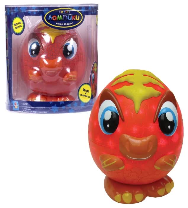 Светильник-игрушка 1TOY Лампики "Динозавр" в банке.
Светильник-игрушка 1TOY Лампики "Динозавр" в банке.