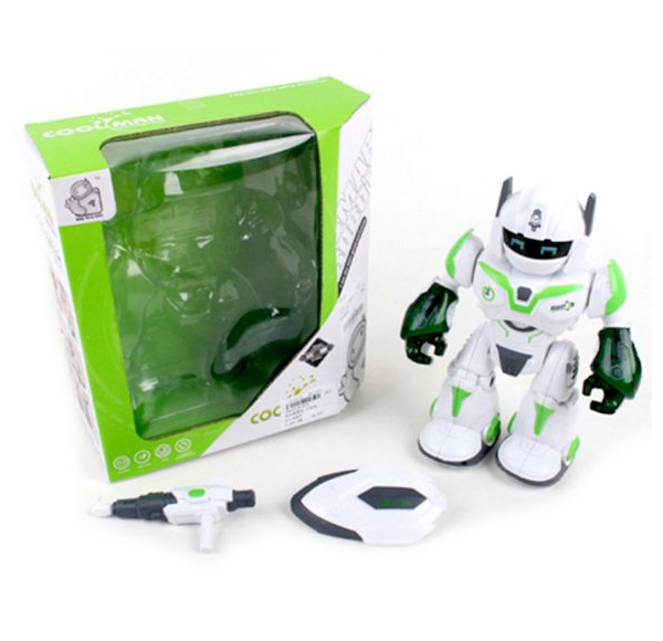 Робот COOLMAN на бат(свет,звук) в коробке с щитом и бластером;вращение 360 градусов 605
Робот COOLMAN на бат(свет,звук) в коробке с щитом и бластером;вращение 360 градусов 605