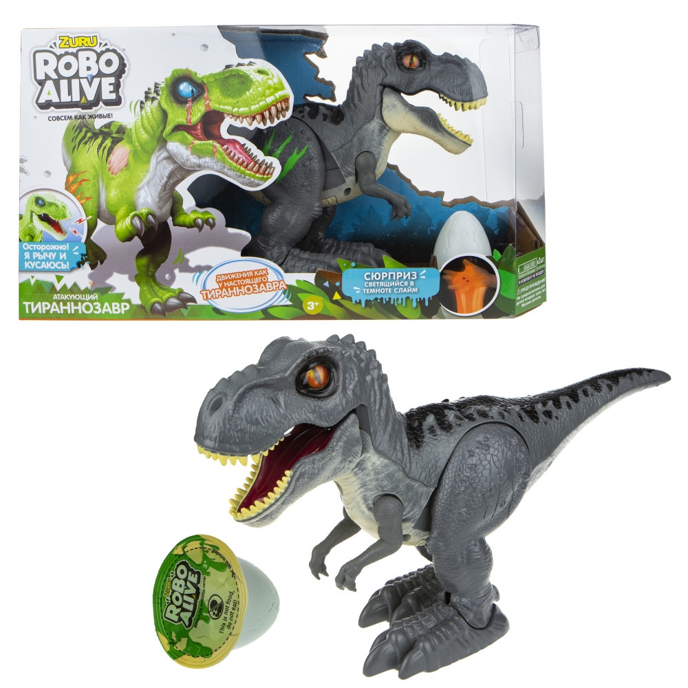 ZURU Игровой набор Робо-Тираннозавр RoboAlive (серый )+слайм 2* ААА бат (не входят) 38*9*20, коробка с окном
ZURU Игровой набор Робо-Тираннозавр RoboAlive (серый )+слайм 2* ААА бат (не входят) 38*9*20, коробка с окном