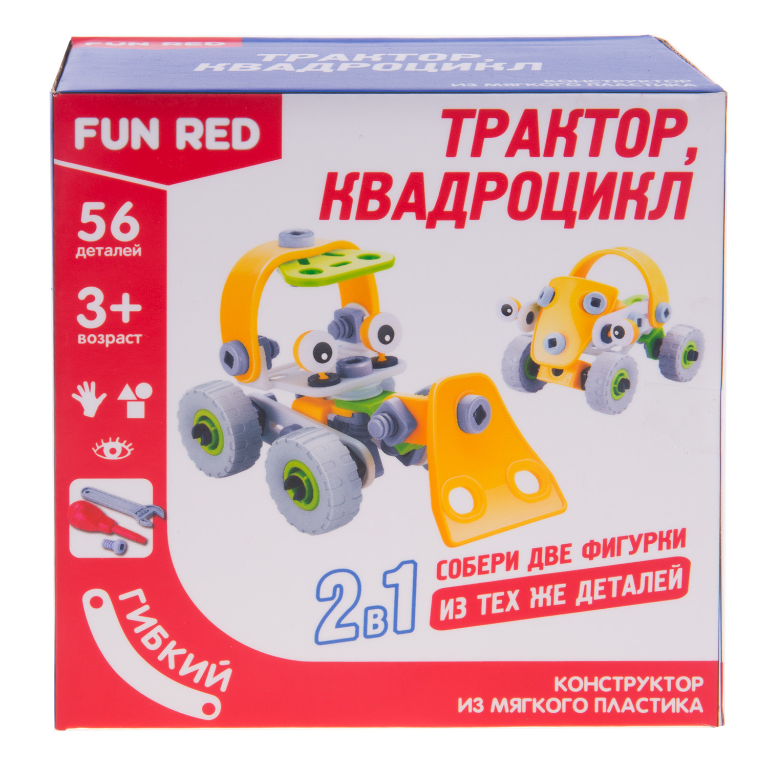 Конструктор гибкий Fun Red Транспорт 2в1 56 деталей
Конструктор гибкий Fun Red Транспорт 2в1 56 деталей