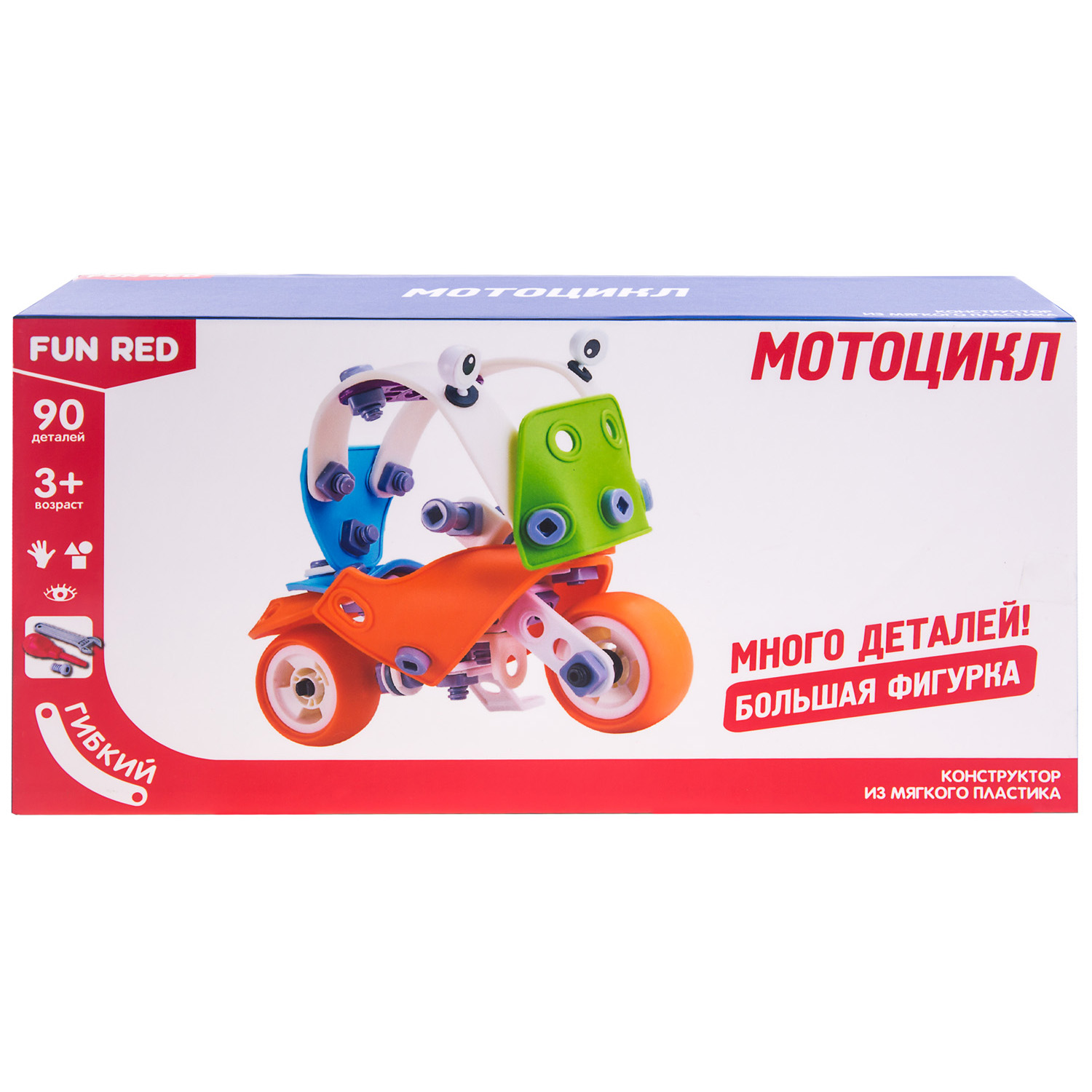Конструктор гибкий Fun Red Мотоцикл 90 деталей
Конструктор гибкий Fun Red Мотоцикл 90 деталей