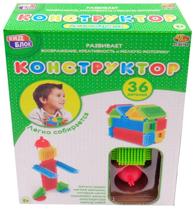Конструктор ABtoys KidBlock 36 деталей PT-00788
Конструктор ABtoys KidBlock 36 деталей PT-00788
