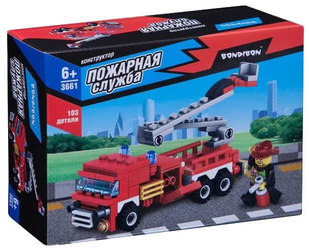 Конструктор Bondibon Пожарная Служба Пожарная машина 103 деталей
Конструктор Bondibon Пожарная Служба Пожарная машина 103 деталей