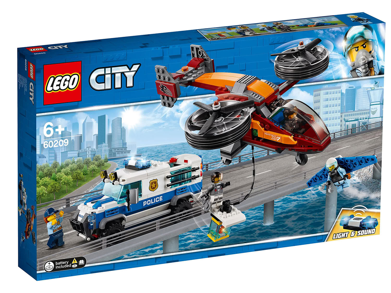 Конструктор LEGO City Воздушная полиция: Кража бриллиантов 400 деталей
Конструктор LEGO City Воздушная полиция: Кража бриллиантов 400 деталей
