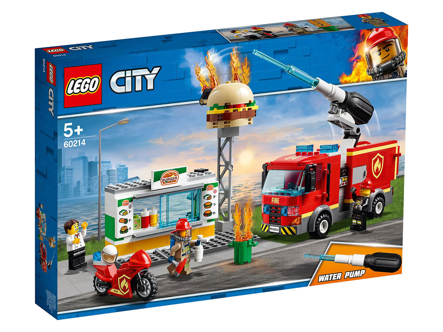 Конструктор LEGO City Пожар в бугер-кафе 327 деталей
Конструктор LEGO City Пожар в бугер-кафе 327 деталей