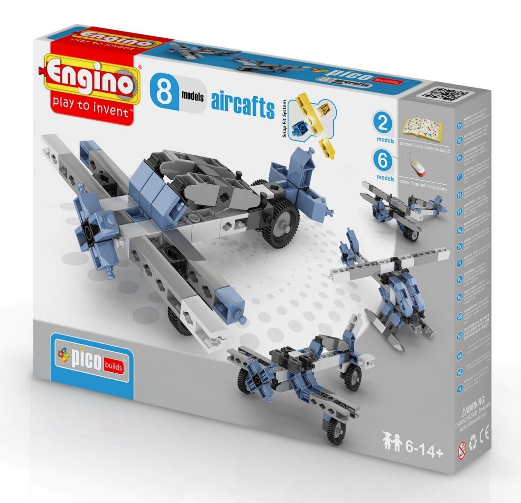 Конструктор ENGINO PB 23/0833 INVENTOR Самолеты - 8 моделей
Конструктор ENGINO PB 23/0833 INVENTOR Самолеты - 8 моделей