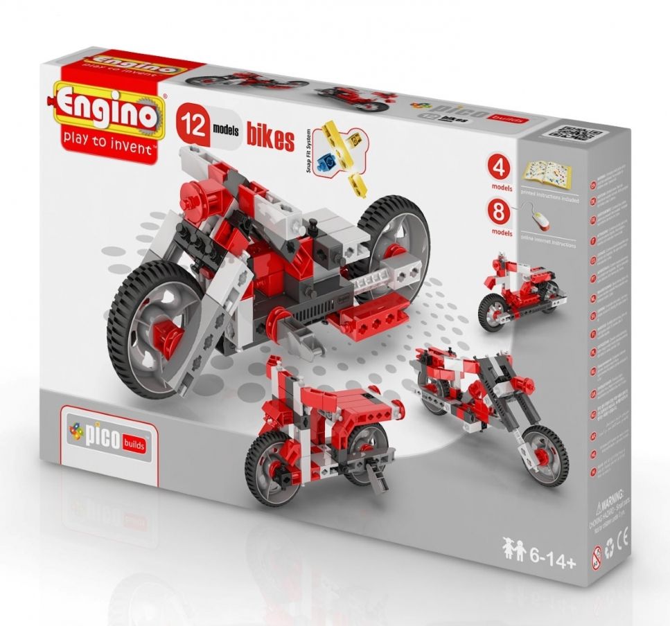 Конструктор ENGINO PB 32/1232 INVENTOR Мотоциклы - 12 моделей
Конструктор ENGINO PB 32/1232 INVENTOR Мотоциклы - 12 моделей