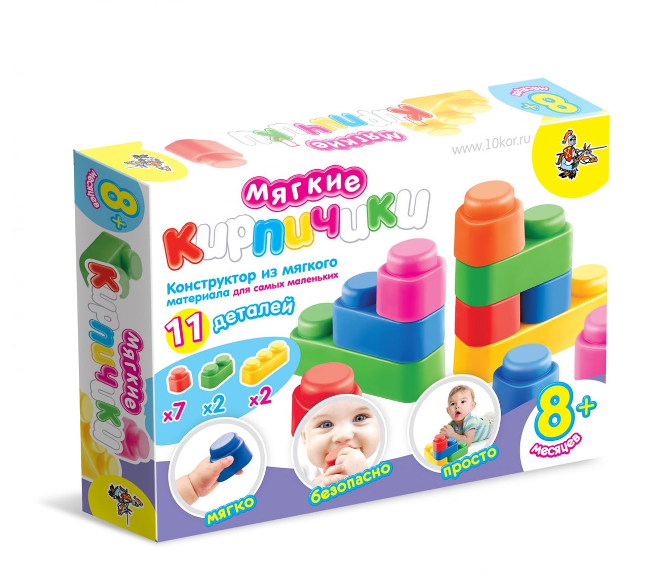 Конструктор ДЕСЯТОЕ КОРОЛЕВСТВО 01583 Мягкие кирпичики 11 дет
Конструктор ДЕСЯТОЕ КОРОЛЕВСТВО 01583 Мягкие кирпичики 11 дет