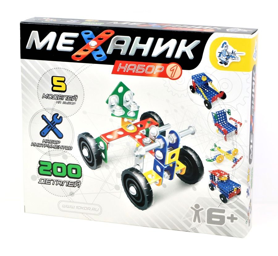 Конструктор ДЕСЯТОЕ КОРОЛЕВСТВО 02082 Механик 1 (200 эл)
Конструктор ДЕСЯТОЕ КОРОЛЕВСТВО 02082 Механик 1 (200 эл)