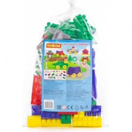 Конструктор "Строитель" 92 детали в пакете Полесье 52520
Конструктор "Строитель" 92 детали в пакете Полесье 52520