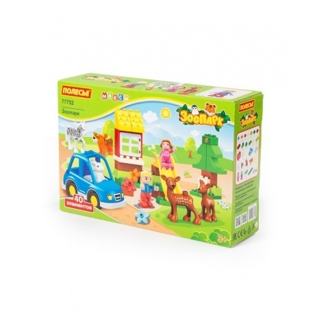 Конструктор "Макси"-"Зоопарк" 40 элементов в коробке Полесье 77752
Конструктор "Макси"-"Зоопарк" 40 элементов в коробке Полесье 77752