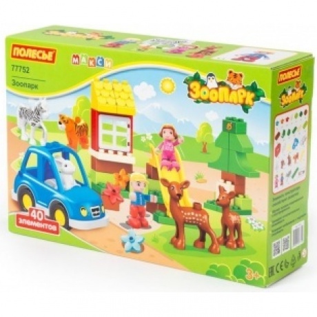 Конструктор "Макси"-"Зоопарк" 40 элементов в коробке Полесье 77752
Конструктор "Макси"-"Зоопарк" 40 элементов в коробке Полесье 77752