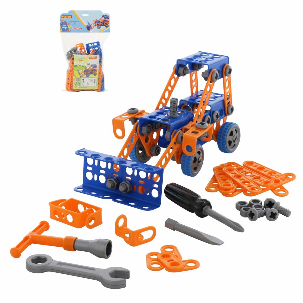 Конструктор "Изобретатель"-"Трактор-погрузчик №1" 141 деталь в пакете Полесье 55064
Конструктор "Изобретатель"-"Трактор-погрузчик №1" 141 деталь в пакете Полесье 55064