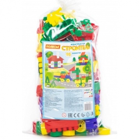 Конструктор "Строитель" средний 95 деталей в мешке Полесье 0583
Конструктор "Строитель" средний 95 деталей в мешке Полесье 0583