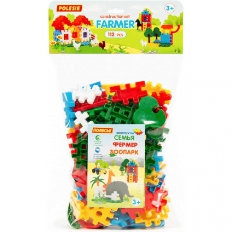 Конструктор "Фермер" 112 элементов в мешке Полесье 4871
Конструктор "Фермер" 112 элементов в мешке Полесье 4871