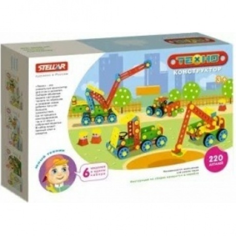 Конструктор-Техно "Стройка" 220 деталей в коробке Stellar 02032
Конструктор-Техно "Стройка" 220 деталей в коробке Stellar 02032