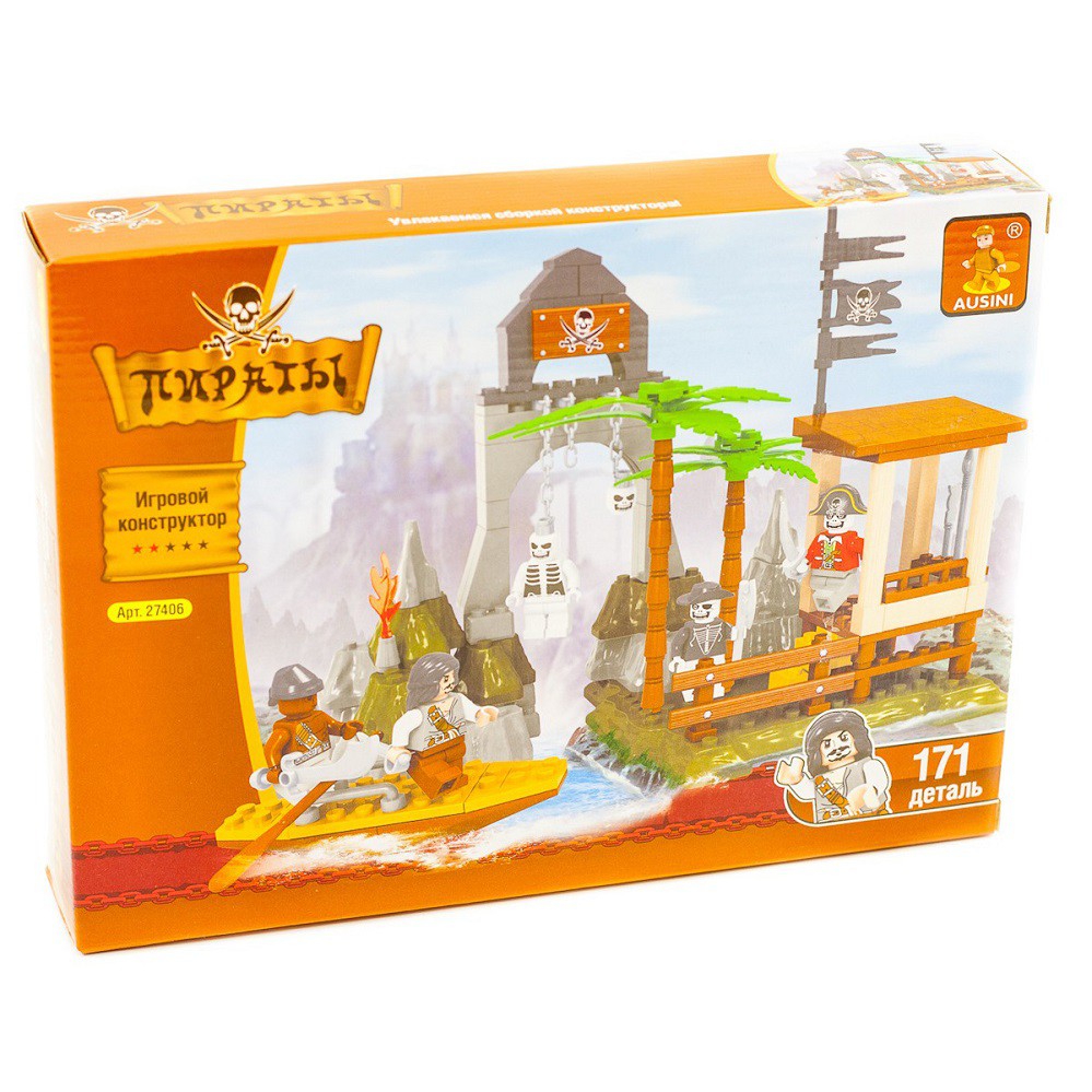 Конструктор "Пираты"171 деталь в коробке AUSINI 27406
Конструктор "Пираты"171 деталь в коробке AUSINI 27406