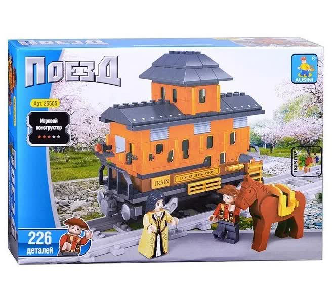 Конструктор "Железная дорога" 226 дет AUSINI 25505
Конструктор "Железная дорога" 226 дет AUSINI 25505