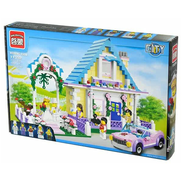 Конструктор "Молодожены"(632дет.)в коробке BRICK 1129
Конструктор "Молодожены"(632дет.)в коробке BRICK 1129