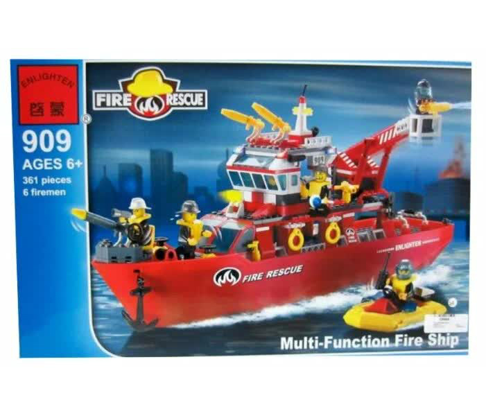 Конструктор "Пожарный корабль" (361дет) в коробке BRICK 909
Конструктор "Пожарный корабль" (361дет) в коробке BRICK 909