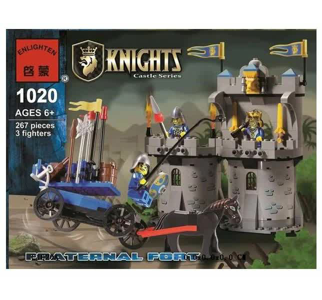 Конструктор "Форт рыцарей" (267дет)в коробке 3 фигурки BRICK 1020
Конструктор "Форт рыцарей" (267дет)в коробке 3 фигурки BRICK 1020