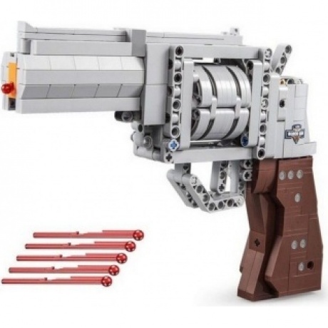 Конструктор Револьвер (475 дет) в коробке 5 пуль;вращающийся барабан Double Egle C81011W
Конструктор Револьвер (475 дет) в коробке 5 пуль;вращающийся барабан Double Egle C81011W