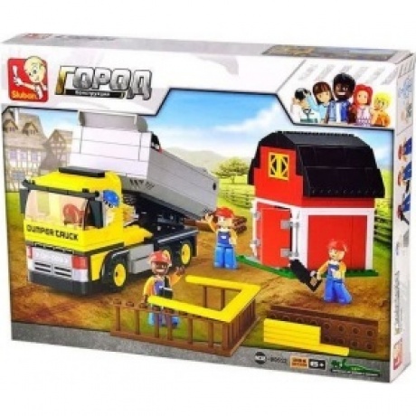 Конструктор "Строительная техника.Самосвал"(384дет) SLUBAN М38-В0552
Конструктор "Строительная техника.Самосвал"(384дет) SLUBAN М38-В0552