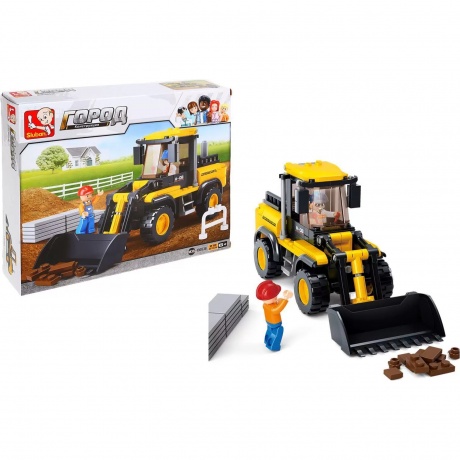 Конструктор "Строительная техника.Погрузчик"(212дет)в кор. SLUBAN M38-B0538
Конструктор "Строительная техника.Погрузчик"(212дет)в кор. SLUBAN M38-B0538