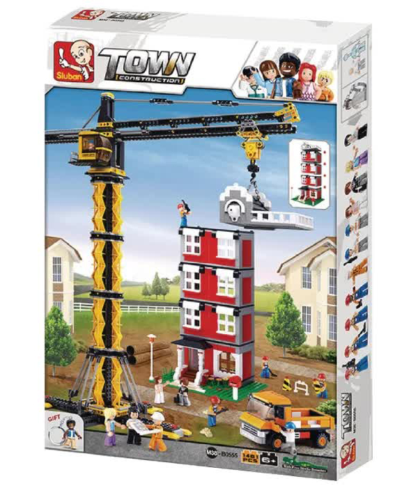 Конструктор "Строительная техника.Кран" (1461дет) SLUBAN М38-В0555
Конструктор "Строительная техника.Кран" (1461дет) SLUBAN М38-В0555