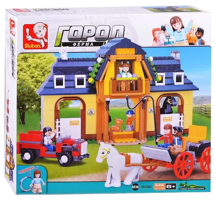 Конструктор "Лошадиная ферма" (526дет) SLUBAN М38-В0560
Конструктор "Лошадиная ферма" (526дет) SLUBAN М38-В0560