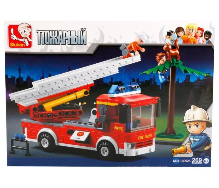 Конструктор "Пожарная лестница" (269дет) SLUBAN М38-В0625
Конструктор "Пожарная лестница" (269дет) SLUBAN М38-В0625