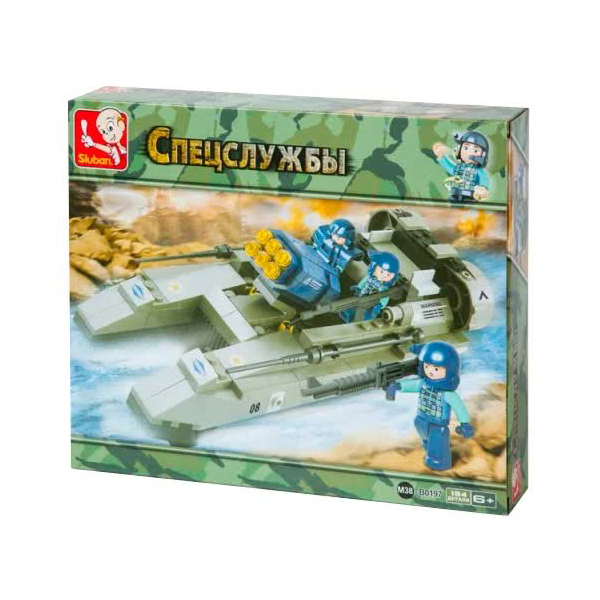 Конструктор "Армия" штурмовой катер(164дет.)в коробке SLUBAN M38-B0197
Конструктор "Армия" штурмовой катер(164дет.)в коробке SLUBAN M38-B0197
