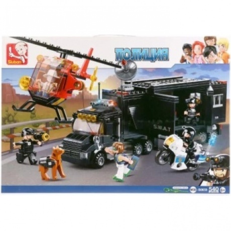 Конструктор "Полиция.Трейлер спецназа" SLUBAN М38-В0659
Конструктор "Полиция.Трейлер спецназа" SLUBAN М38-В0659