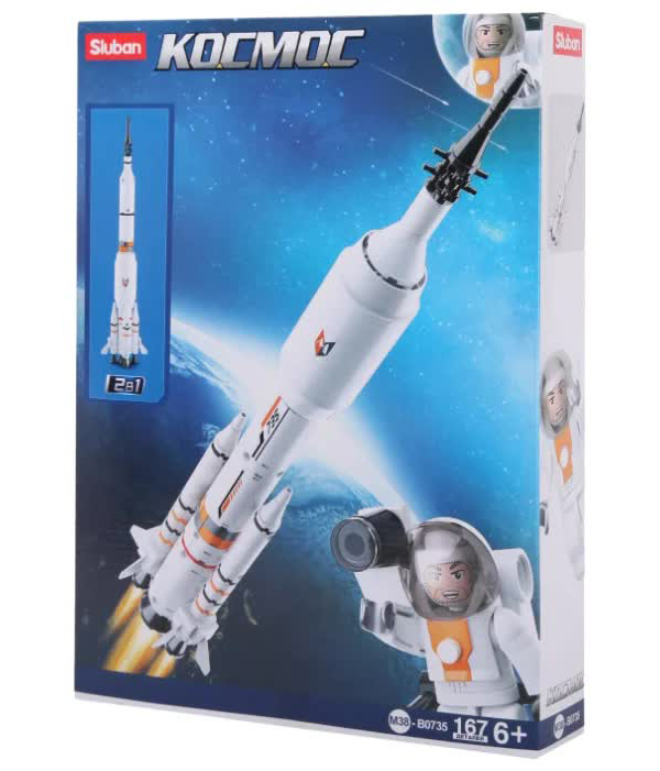 Конструктор "Космос.Ракета" (167дет) SLUBAN М38-В0735
Конструктор "Космос.Ракета" (167дет) SLUBAN М38-В0735