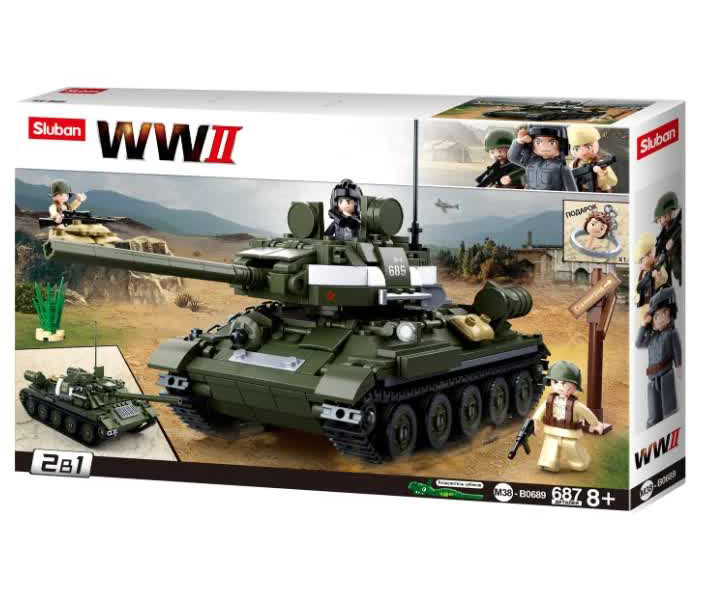Конструктор "Танк" (687дет) SLUBAN М38-В0689
Конструктор "Танк" (687дет) SLUBAN М38-В0689