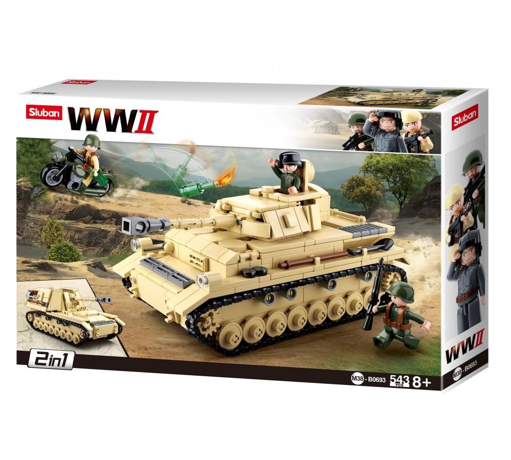 Конструктор "Танк 4" (543дет) SLUBAN М38-В0693
Конструктор "Танк 4" (543дет) SLUBAN М38-В0693