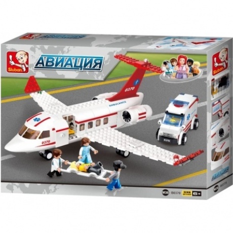 Конструктор"Авиация"Самолет Скорой помощи(336дет)в коробке SLUBAN M38-B0370
Конструктор"Авиация"Самолет Скорой помощи(336дет)в коробке SLUBAN M38-B0370