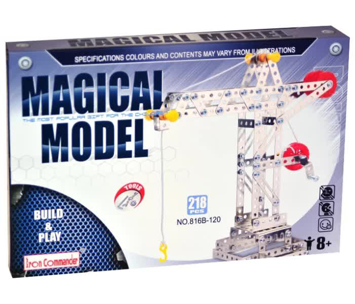 Конструктор металлический Кран (218дет) в коробке 816B-120
Конструктор металлический Кран (218дет) в коробке 816B-120