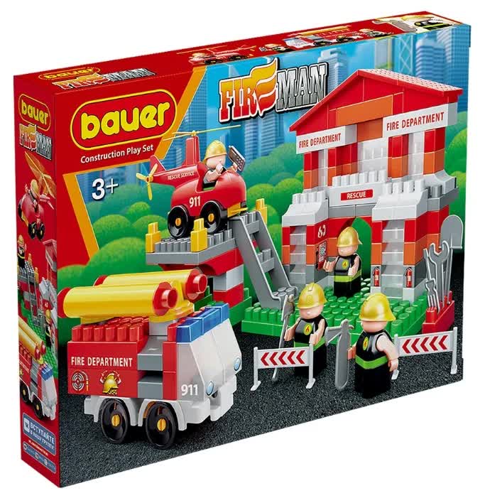 Конструктор Bauer "Fireman" набор "Пожарная часть" Кроха 742
Конструктор Bauer "Fireman" набор "Пожарная часть" Кроха 742