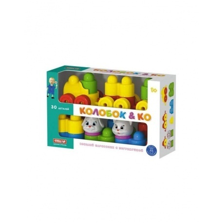 Конструктор "Колобок и компания" 30 деталей с паровозиком Stellar 03024
Конструктор "Колобок и компания" 30 деталей с паровозиком Stellar 03024