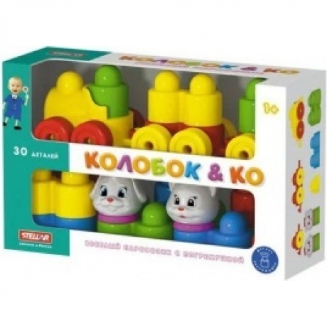 Конструктор "Колобок и компания" 30 деталей с паровозиком Stellar 03024
Конструктор "Колобок и компания" 30 деталей с паровозиком Stellar 03024