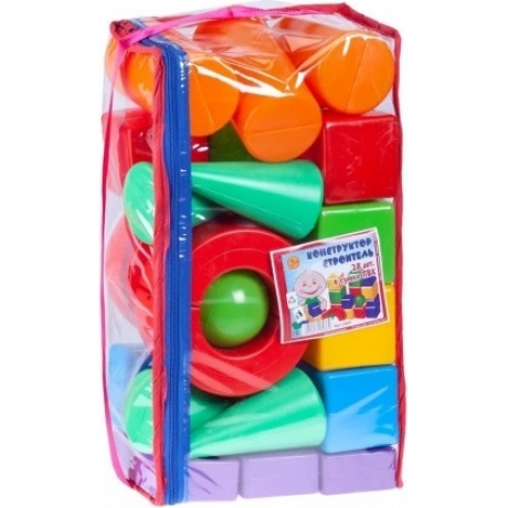 Конструктор "Строитель" 28 деталей в сумке Юг-Пласт 5007
Конструктор "Строитель" 28 деталей в сумке Юг-Пласт 5007