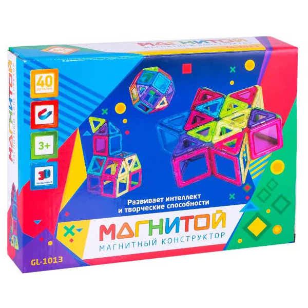 Магнитой Конструктор магнитный Звезда (40 деталей
Магнитой Конструктор магнитный Звезда (40 деталей