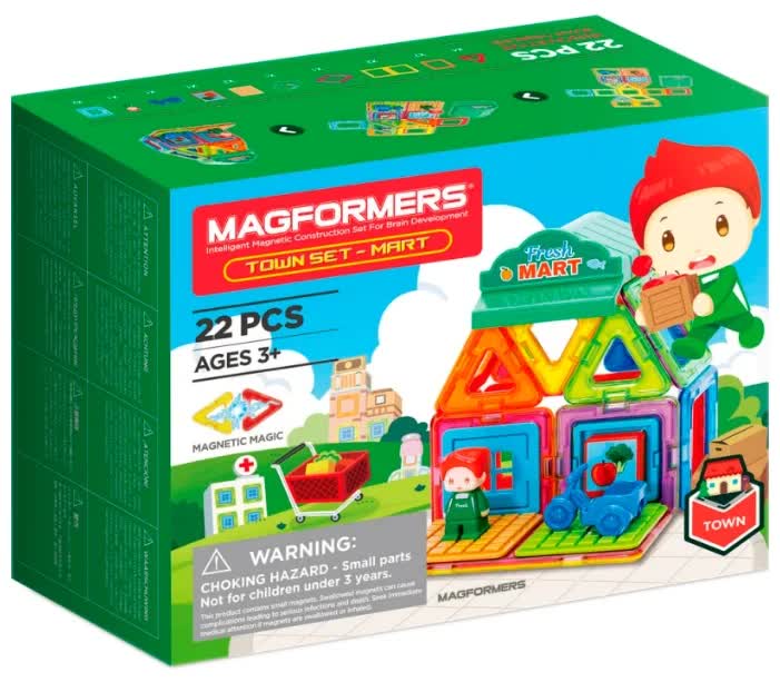 Магнитный конструктор MAGFORMERS 717007 Town Set - Mart
Магнитный конструктор MAGFORMERS 717007 Town Set - Mart
