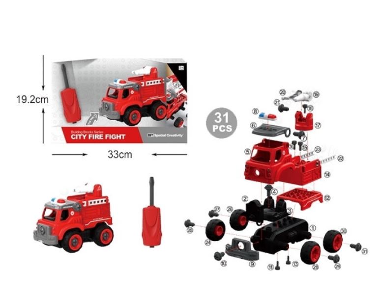 Конструктор пожарная машина(31 дет)на бат(звук сирены)
Конструктор пожарная машина(31 дет)на бат(звук сирены)