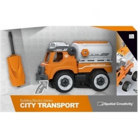 Конструктор Грузовой автомобиль Oil Tank на РУ (звук)
Конструктор Грузовой автомобиль Oil Tank на РУ (звук)